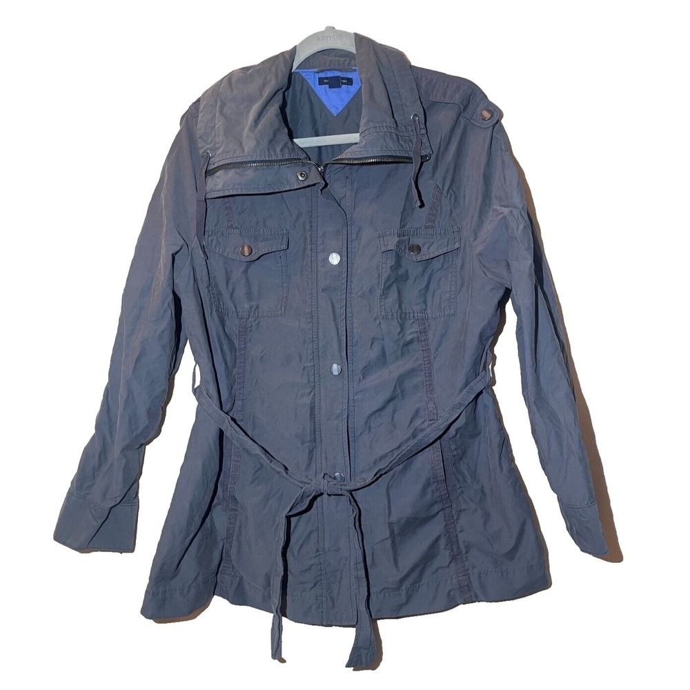 Tommy Hilfiger Women's Coat Jacket Size‎ XL Green Full Zip Q7